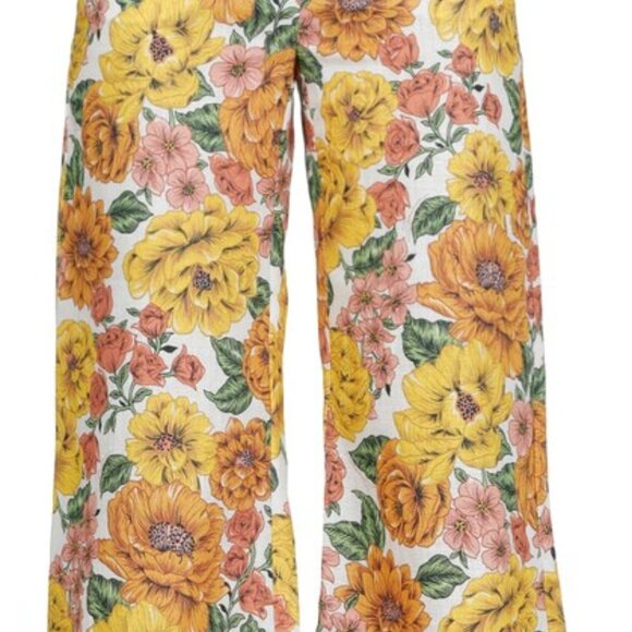 ZIMMERMANN Poppy Cropped Linen Flare Pants - Picture 12 of 12